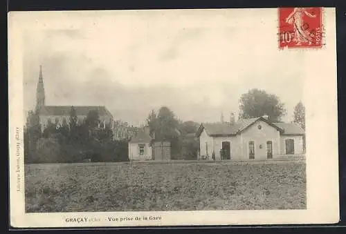 AK Gracay /Cher, Vue prise de la Gare