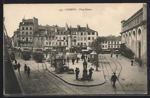 AK Lorient, Place Bisson, Strassenbahn