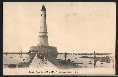 AK Cordouan, Le Phare à marée basse