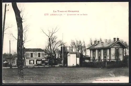 AK Grisolles /Tarn-et-Garonne, Quartier de la Gare