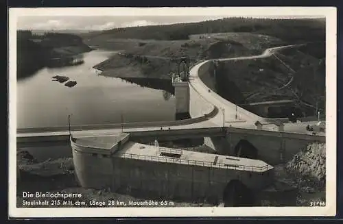 AK Saalburg / Saale, Blick auf die Bleilochsperre