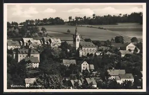 AK Waldkirchen / Börnichen, Zschopental mit Kirche