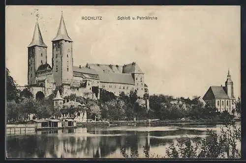 AK Rochlitz, Schloss und Petrikirche