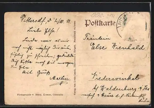 AK Dittersdorf i. Erzgeb., Ansicht unterer Ortsteil