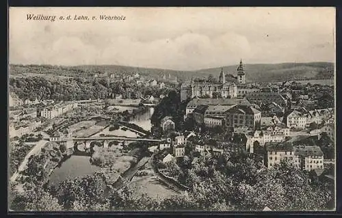 AK Weilburg a. d. Lahn, Teilansicht von Wehrholz aus