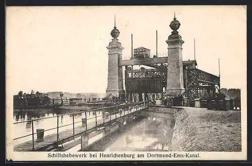 AK Henrichenburg, Schiffshebewerk am Dortmund-Ems-Kanal