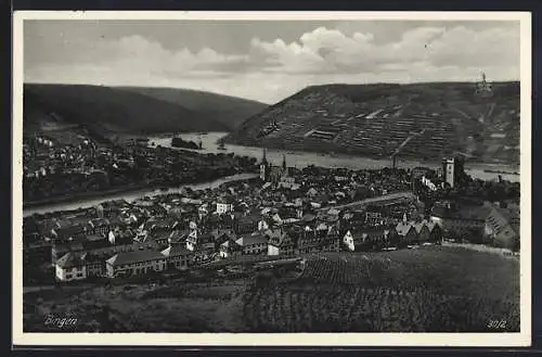 AK Bingen / Rhein, Teilansicht mit Kirche