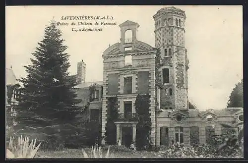 AK Savennières, Ruines du Château de Varennes