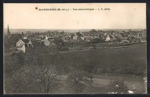 AK Savennières, Vue panoramique du village