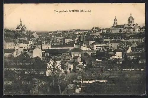 AK Segré, Vue générale de la ville