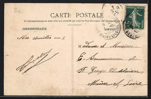 AK Saint-Hilaire, L`Avenue de la Colonie Agricole avec calèche