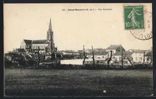 AK Saint-Macaire, Vue générale