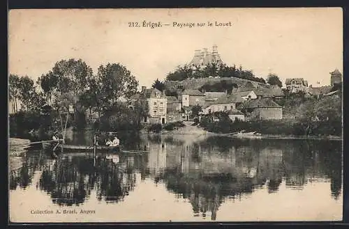 AK Érigné, Paysage sur le Louet