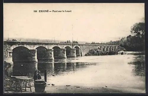 AK Érigné, Pont sur le Louet