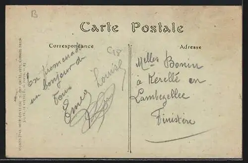 AK Gennes, Église Saint-Vétérin, vue latérale de l`église historique