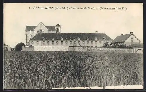 AK Les Gardes, Sanctuaire de N.-D. et Communauté (côté Est)