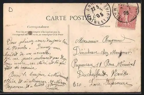 AK Erigné, Collage de vues pittoresques du village et de ses environs