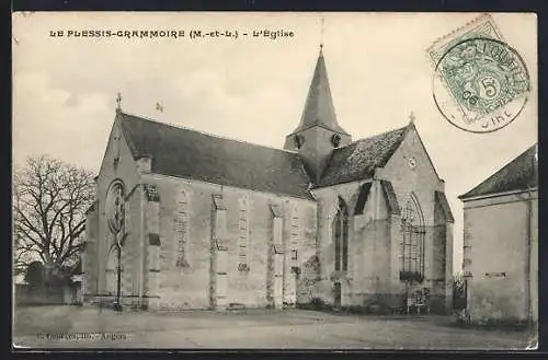 AK Le Plessis-Grammoire, L`église vue de côté