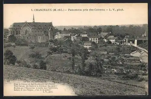 AK Chanzeaux, Panorama pris des Coteaux