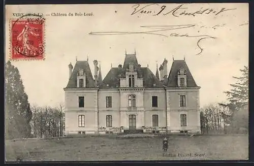 AK Vern, Château du Bois-Loze, vue de la facade principale