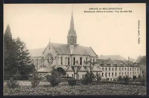 AK Bégrolles, Abbaye de Bellefontaine vue du côté Est