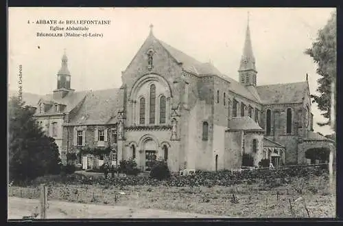 AK Begrolles, Abbaye de Bellefontaine, Église Abbatiale