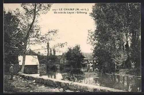 AK Le Champ, Un coin du Layon, Gibourg