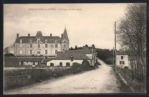 AK Chalonnes-sur-Loire, Château du Fourneau et route de campagne