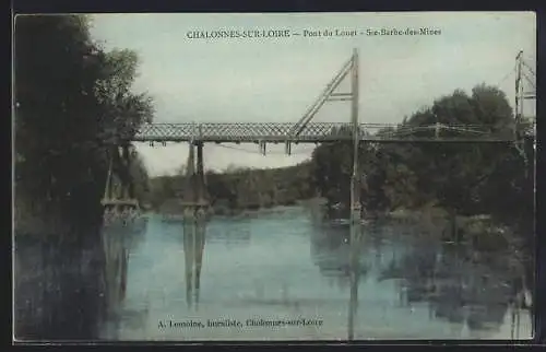 AK Chalonnes-sur-Loire, Pont du Louet vers Ste-Barbe-des-Mines