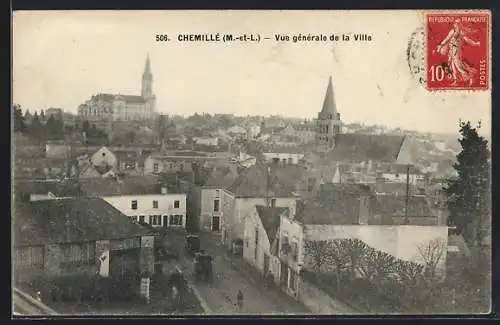 AK Chemillé, Vue générale de la ville