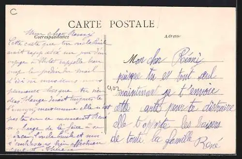 AK Cholet, Le Jardin du Mail, la promenade