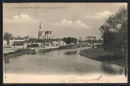 AK Le Lion-d`Angers, Vue des Bords de l`Oudon