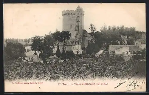 AK Trèves-Cunault, Tour de Trèves et paysage environnant