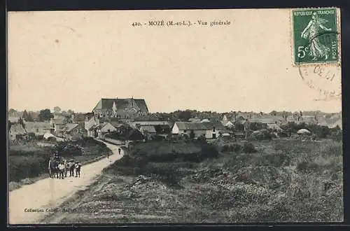 AK Mozé, Vue générale du village