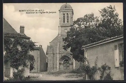 AK Montfaucon, Extérieur de l`Église St-Jacques