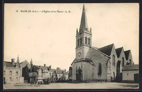 AK Mazé, L`Église et la Place