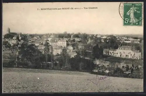 AK Montfaucon-sur-Moine, Vue générale du village