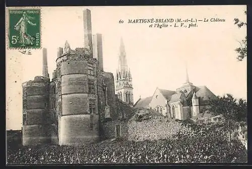 AK Martigné-Briand, Le Château et l`Église