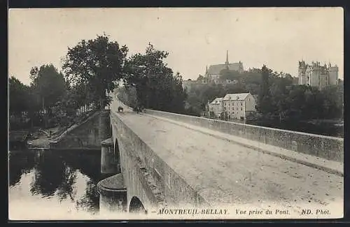 AK Montreuil-Bellay, Vue prise du Pont