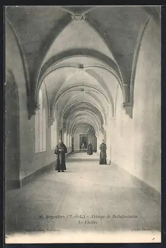 AK Bégrolles, Abbaye de Bellefontaine, Le Cloître