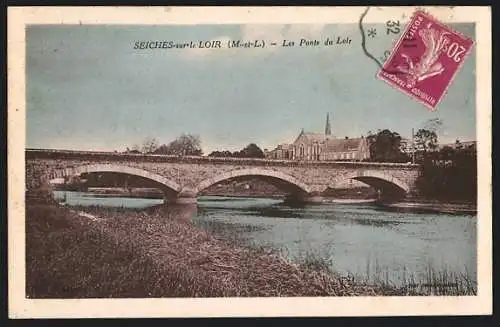 AK Seiches-sur-le-Loir, Les Ponts du Loir