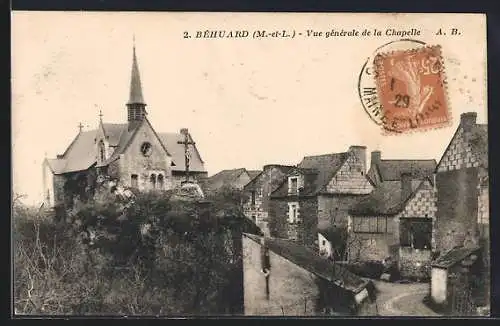 AK Béhuard, Vue générale de la Chapelle