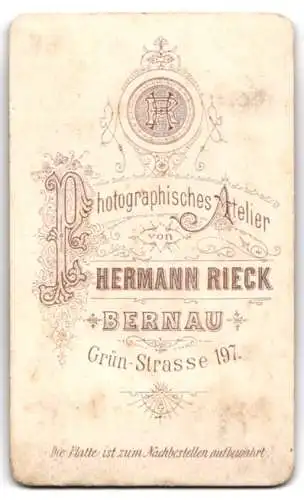 Fotografie Hermann Rieck, Bernau, Grün-Strasse 197, Portrait einer Dame