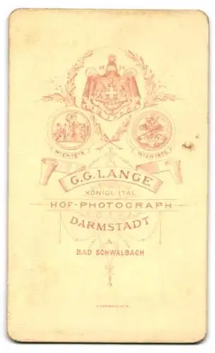 Fotografie G.G. Lange, Bad Schwalbach, Porträt einer Frau