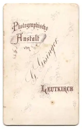 Fotografie G. Gisinger, Leutkirch, Portrait einer Dame