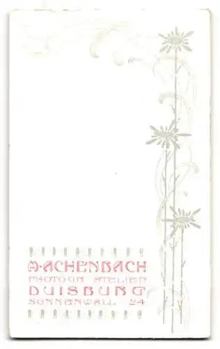 Fotografie Achenbach, Duisburg, Sonnenwall 24, Seitenprofil einer jungen Frau