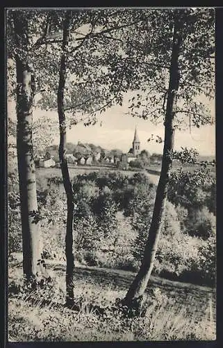 AK Oerlinghausen, Ortsansicht vom Wald aus