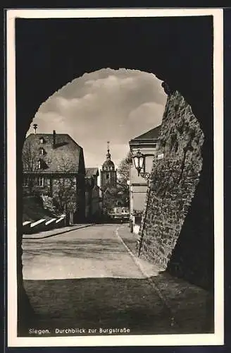 AK Siegen, Durchblick zur Burgstrasse
