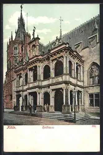 AK Köln, Partie am Rathaus