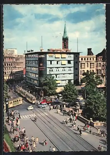 AK Düsseldorf, Corneliusplatz und Königsallee